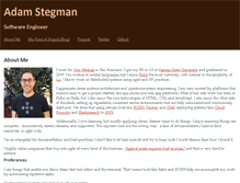 Tablet Screenshot of adamstegman.com